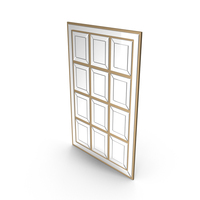 Beveled Glass Rectangular Framed Wall Mirror PNG & PSD Images