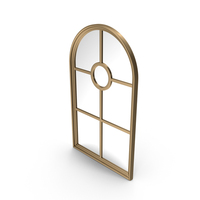 Bromley Arch Window Wall Mirror PNG & PSD Images
