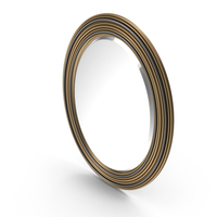 Burnes Oval Wall Mirror PNG & PSD Images