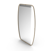 Rectangular Gold Wall Mirror PNG & PSD Images