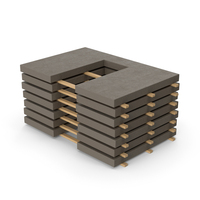 Stacked Concrete Wall Panels PNG & PSD Images