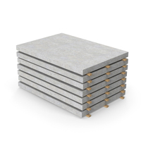 Concrete Panels On Wood Planks PNG & PSD Images