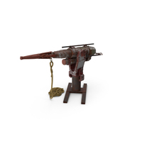 Harpoon Deck Cannon Aged PNG & PSD Images