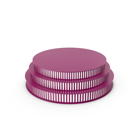 Magenta Cylindrical Display Podium PNG & PSD Images