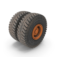 Dump Truck Double Wheel PNG & PSD Images