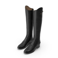 Horse Riding Boots Black PNG & PSD Images