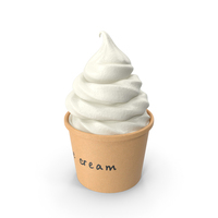 Ice Cream Cup White PNG & PSD Images