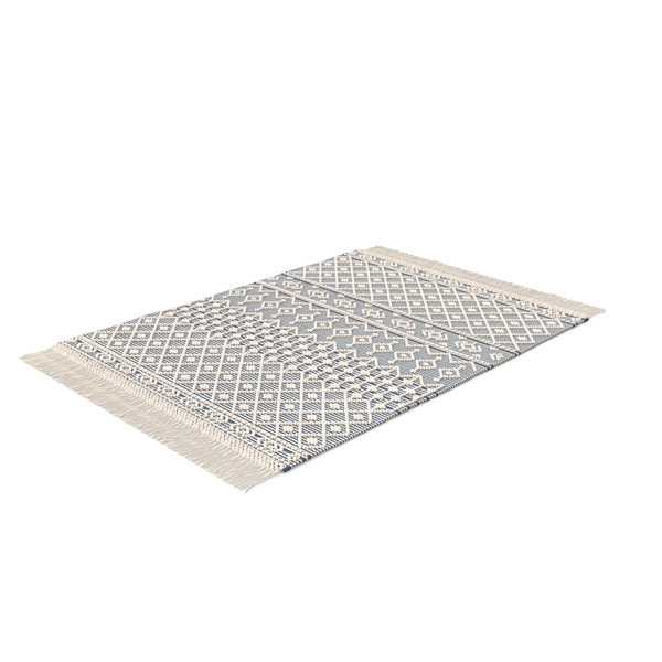 Modern Wool Rug Blue PNG & PSD Images