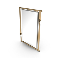 Gold Rectangular Mirror PNG & PSD Images