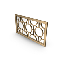 Geometrical Circles Decorative Rectangular Wall Mirror PNG & PSD Images