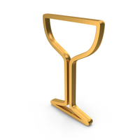 Champagne Glass Coupe Icon Gold PNG & PSD Images