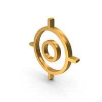 Gold Target Icon PNG & PSD Images