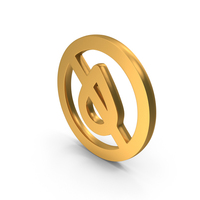 No Chemicals Use Here Icon Gold PNG & PSD Images