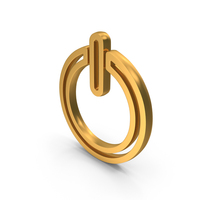 Gold Power Button Outline Icon PNG & PSD Images