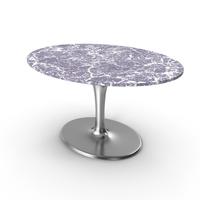 Oval White Marble Table PNG & PSD Images