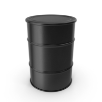 Black Metal Barrel PNG & PSD Images