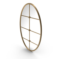 Oval Decorative Wall Mirror PNG & PSD Images