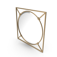 Oversized Decorative Wall Accent Mirror PNG & PSD Images