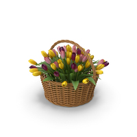 Flowers In Basket PNG & PSD Images