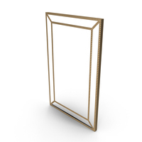 Beveled Beaded Accent Wall Mirror PNG & PSD Images