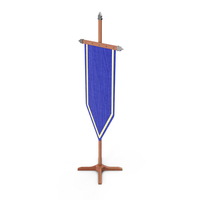 Banner Cone Blue PNG & PSD Images