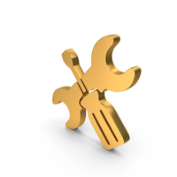 Wrench Gold PNG & PSD Images