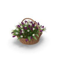 Flowers In Basket PNG & PSD Images