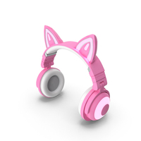 Cat Ear Headphones Pink PNG & PSD Images
