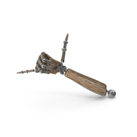 Steampunk Robot Hand Pose PNG & PSD Images