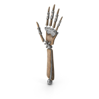 Steampunk Robot Hand Pose PNG & PSD Images