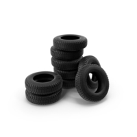 Single Truck Tire Stack PNG & PSD Images