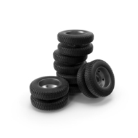 Truck Wheel Double Steel Stack PNG & PSD Images