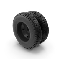 Truck Wheel Double Black PNG & PSD Images