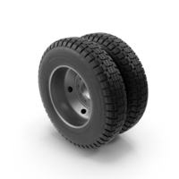 Double Steel Truck Wheel PNG & PSD Images