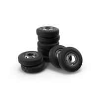 Single Steel Truck Wheels Stack PNG & PSD Images