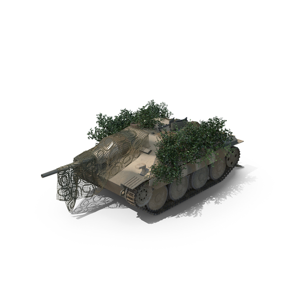 Jagdpanzer 38 Hetzer (With Cover) PNG & PSD Images