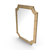 Scalloped Corner Wall Mirror PNG & PSD Images
