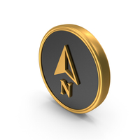 Dual Color Location North Direction Compass Arrow Symbol PNG & PSD Images