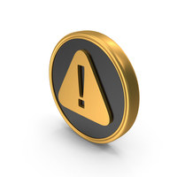 Dual Color Warning Exclamation Triangular Symbol PNG & PSD Images