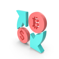 Money Exchange Dollar Bit Coin PNG & PSD Images