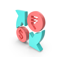 Money Exchange Dollar To Rupee Symbol PNG & PSD Images