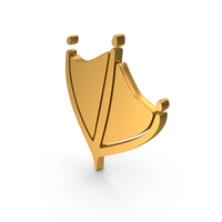 Gold Duck Paw Prints Icon PNG & PSD Images