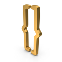Gold Text Brackets Icon PNG & PSD Images
