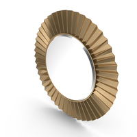 Sunburst Round Wall Mirror PNG & PSD Images