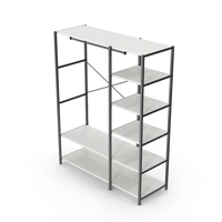 White Clothes Rack Organizer PNG & PSD Images