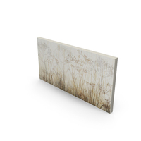 Wildflowers Ivory Painting Print On Canvas PNG & PSD Images