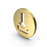 Download Circular Symbol Gold PNG & PSD Images