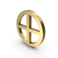 Gold Earth Astrological Symbol PNG & PSD Images