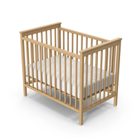 Baby Cot Wooden PNG & PSD Images
