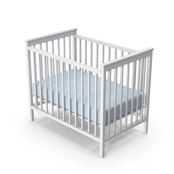 White Baby Cot PNG & PSD Images